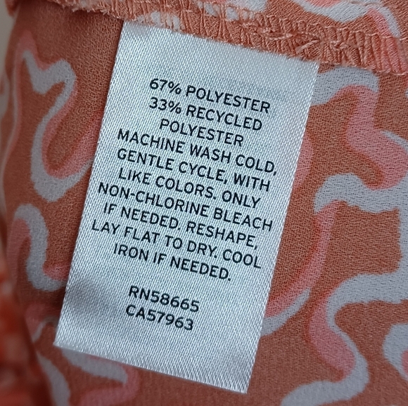 Halogen Abstract Print Sz 1X Wrap Long Sleeve Blouse - Picture 8 of 16